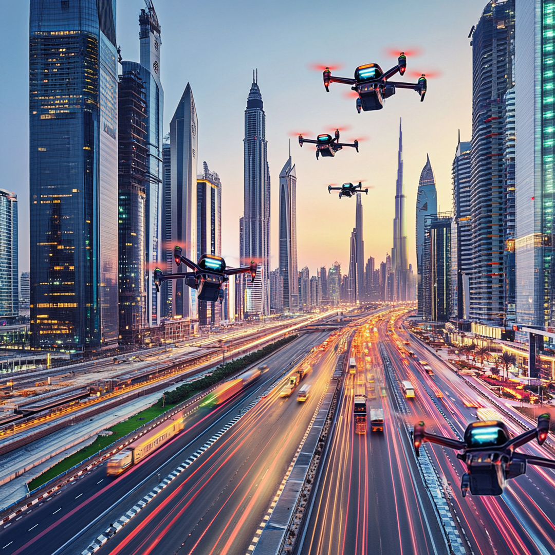 UAE Begins Mapping Air Corridors for Air Taxis and Cargo Drones to Transform Urban Transportation